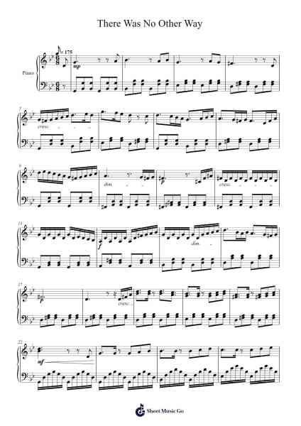There Was No Other Way Sheet Music by undefined-Arr.Thoclare