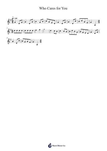 Who Cares for You 樂譜由 Julian Chambers - 編曲 Hobbaird Birdsibyl
