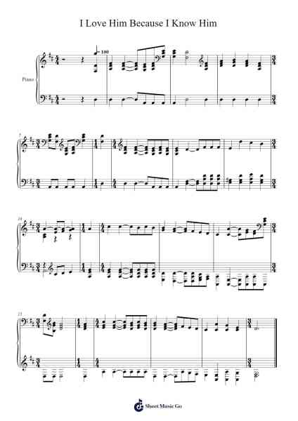 I Love Him Sheet Music by Isaac Watts-Arr.O'Cady Bobde