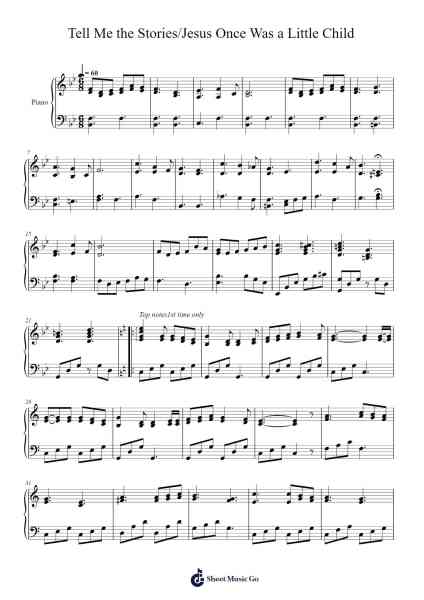 Tell Me the Stories/Jesus Once Was a Little Child Sheet Music by Seives-Arr.Gunsea Holmesbob