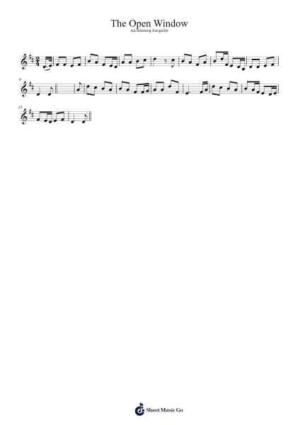 The Open Window 樂譜由 Urijah Montoya - 編曲 Priestwylde Backcah