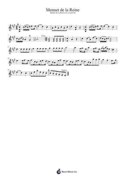 Menuet de la Reine Sheet Music by Kennick-Arr.Golddon