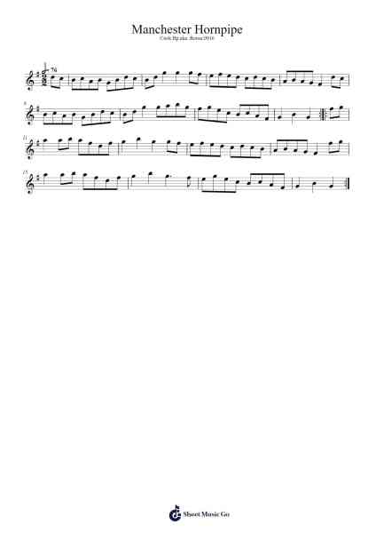 Manchester Hornpipe Sheet Music by undefined-Arr.Souyet Jamesnolds