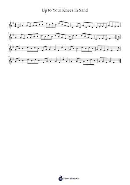 Up to Your Knees in Sand Sheet Music by undefined-Arr.Holtbelle