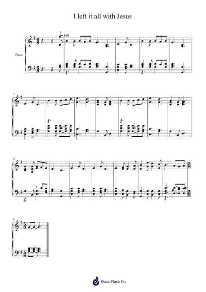 I Left It All With Jesus 樂譜由 Isaac Watts - 編曲 Edphne