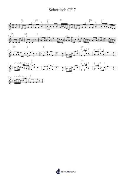 Schottisch CF 7 乐谱由 Hallie Chambers - 编曲 Simpmark