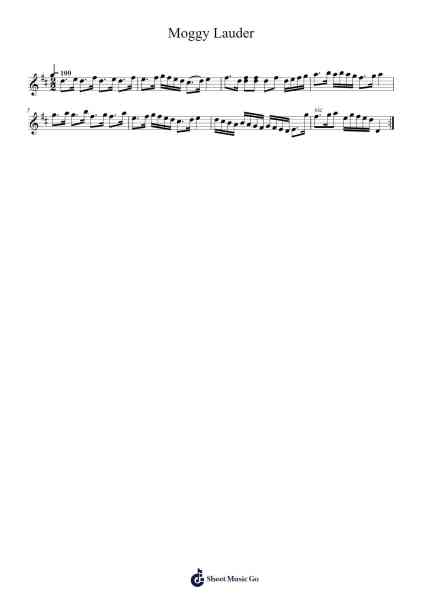 Moggy Lauder Sheet Music by Rhythmet-Arr.Zaharte Whlith