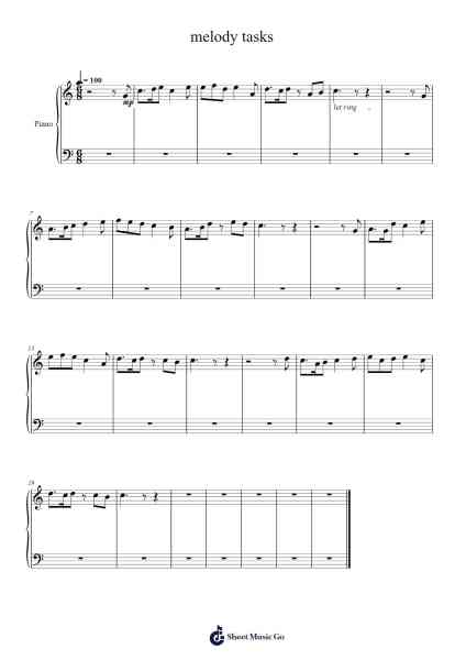 melody tasks Notas de música por undefined-Arr.Croftslon Maugnings