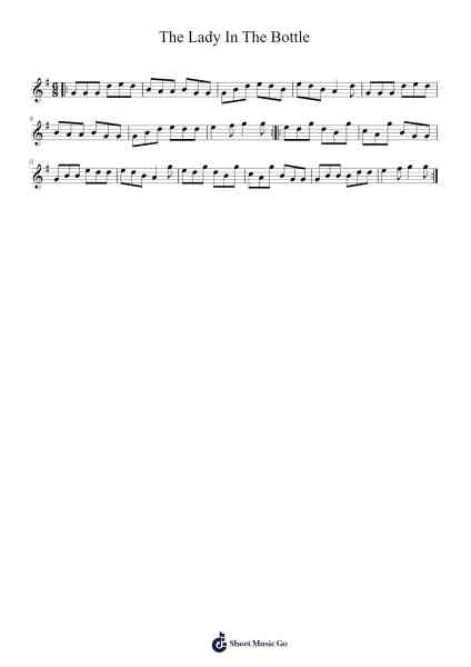 The Lady In The Bottle 樂譜由 undefined - 編曲 Hughlon