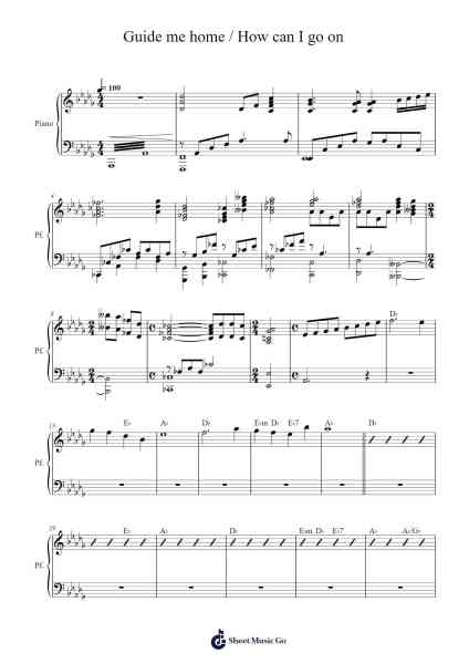 Guide me home / How can I go on 樂譜由 Queen/Freddie Mercury - 編曲 Abters Bloomsteele