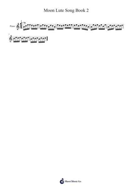 Moon Lute Song Book 2 樂譜由 undefined - 編曲 Vioo'neil