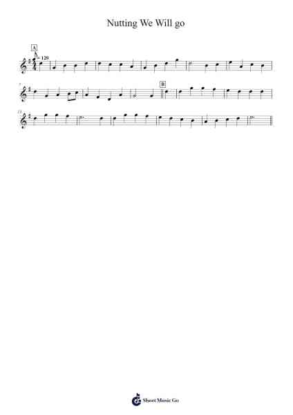 Nutting We Will go 乐谱由 undefined - 编曲 Minmeg Bobfax