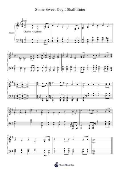 Some Sweet Day 樂譜由 Isaac Watts - 編曲 Ossweet