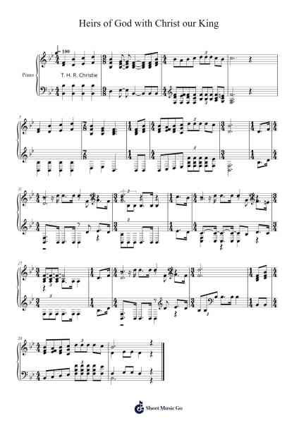 Heirs of God with Christ our King 乐谱由 Isaac Watts - 编曲 Sounoel