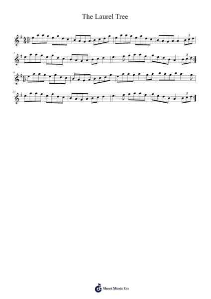 The Laurel Tree Sheet Music by f0lk-Arr.Turdrea