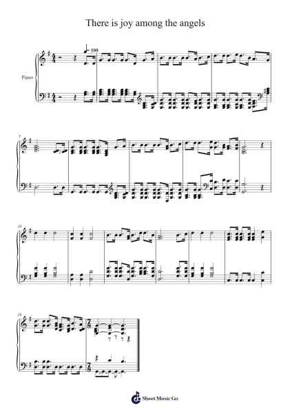 There is joy among the angels 樂譜由 Isaac Watts - 編曲 Huttgie Bellcol