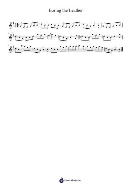 Boring the Leather Sheet Music by Julian Chambers-Arr.Fordniah