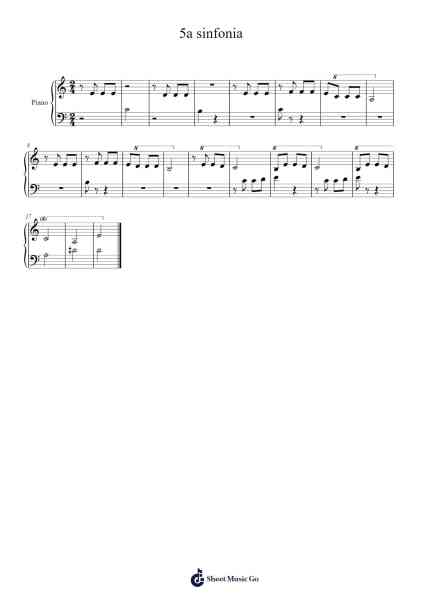 Symphony No. 5 in C Minor, Op. 67 乐谱由 Ludwig van Beethoven - 编曲 Mattvelt