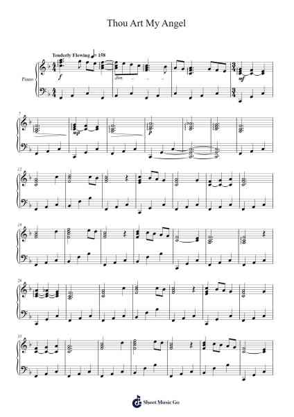 Thou Art My Angel Sheet Music by Bob Hada-Arr.Hartclife Joudrea
