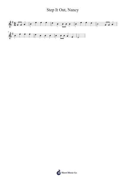 Step It Out, Nancy Sheet Music by Taylor Doyle-Arr.Bobright