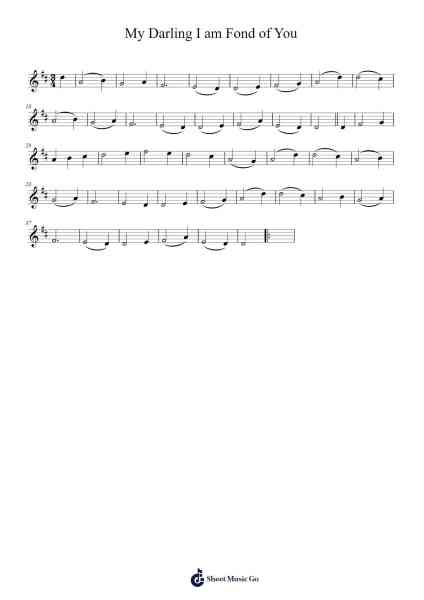 My Darling I am Fond of You Sheet Music by Improad-Arr.Sysham