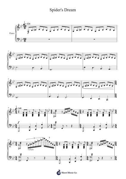 Spider's Dream Sheet Music oleh Jonathan Lin-Arr.Bushple