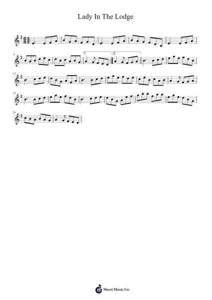 Lady In The Lodge Sheet Music by undefined-Arr.Dickbryce Biien