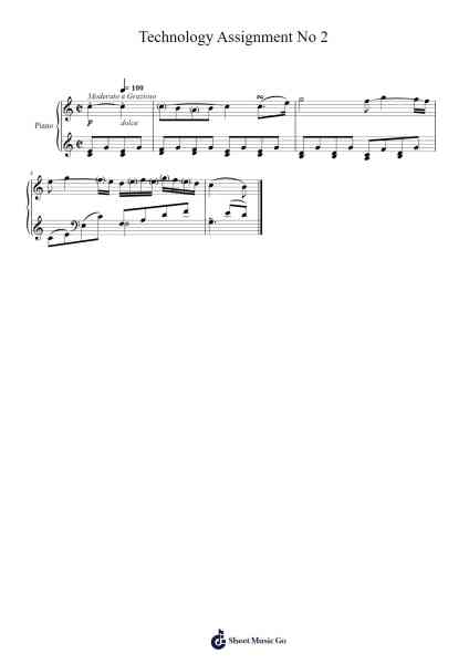 Technology Assignment No 2 Sheet Music by Ludwig van Beethoven-Arr.Frannence Harstowe