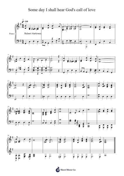 Some Day I Shall Hear God's Call of Love 樂譜由 Isaac Watts - 編曲 Sumia
