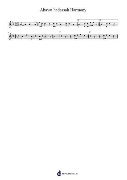 Ahavat hadassah Harmony Musica per pianoforte di Yoselin Holden - Arr.Lanhy