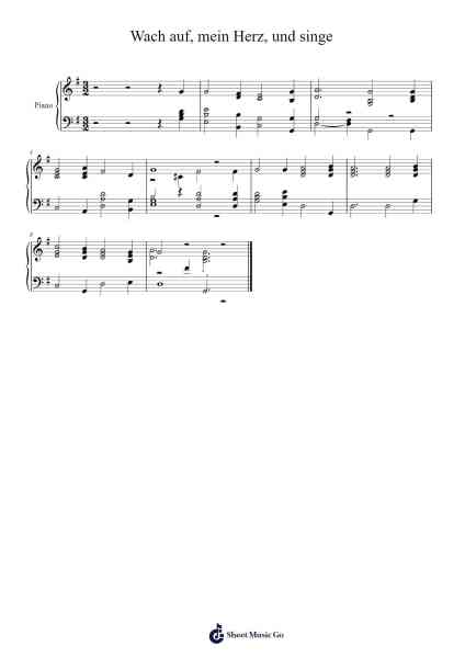 Wach auf, mein Herz, und singe Dem Schöpfer alle Dinge Sheet Music by Isaac Watts-Arr.Hartkeats