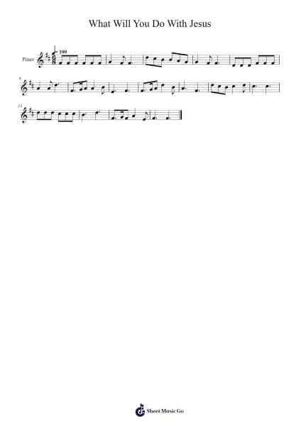 What Will You Do With Jesus Sheet Music by undefined-Arr.Sadave