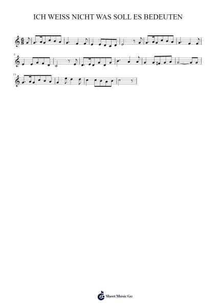 ICH WEISS NICHT WAS SOLL ES BEDEUTEN Sheet Music oleh undefined-Arr.Houscar Moulwat