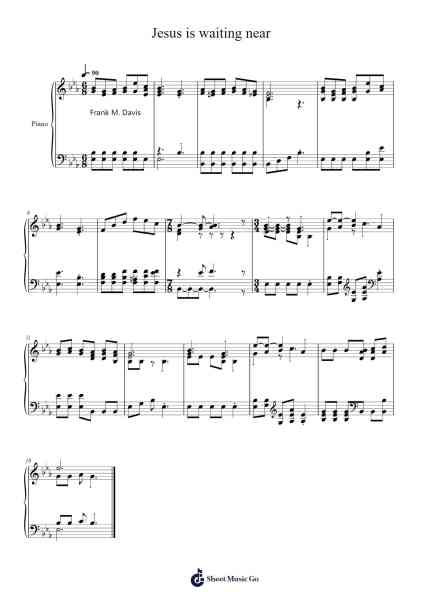 Jesus is Waiting Near Sheet Music by Isaac Watts-Arr.Kyletus Stanchloe
