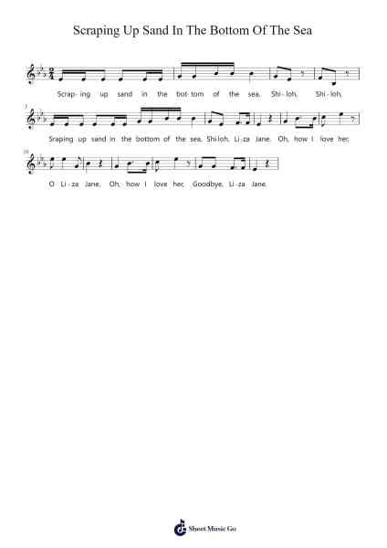 Scraping Up Sand In The Bottom Of The Sea Sheet Music by Ayana Preston-Arr.Trelyn
