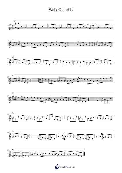 Walk Out of It Sheet Music by Julian Chambers-Arr.Popnis Drewtience