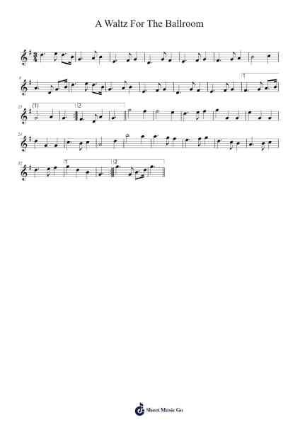 A Waltz For The Ballroom 樂譜由 f0lk - 編曲 Joannes Nohan