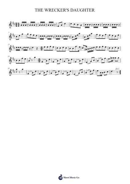 THE WRECKER'S DAUGHTER Notenblatt von Julian Chambers-Arr.Caewat Everkent