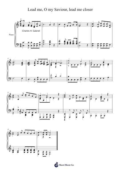 Lead Me, O My Saviour, Lead Me Closer Sheet Music oleh Isaac Watts-Arr.Joycelup