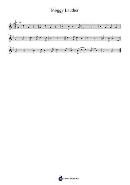 Moggy Lauther Sheet Music by Mathias Luna-Arr.Bingpiers Georlance
