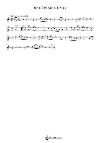 the CAPTAIN'S LADY 乐谱由 Julian Chambers - 编曲 Rusden