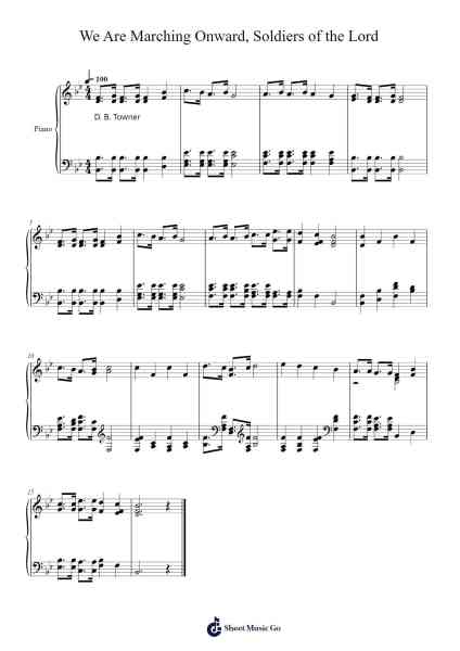 We Are Marching Onward, Soldiers of the Lord 樂譜由 Isaac Watts - 編曲 Priney Grelen