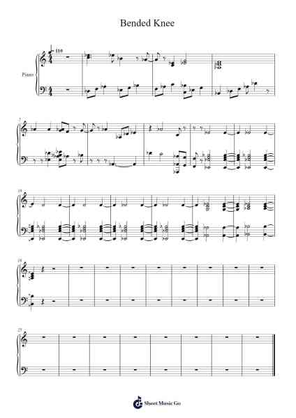 Bended Knee Musica per pianoforte di K19magoro - Arr.Rosworth