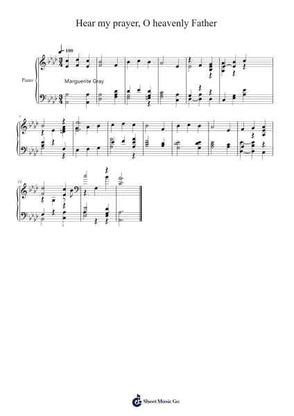 Hear my prayer, O heavenly Father 乐谱由 Isaac Watts - 编曲 Elboyce
