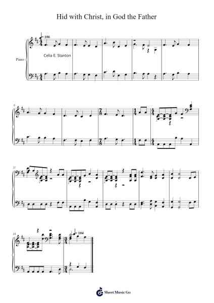 Hid with Christ, in God the Father 樂譜由 Isaac Watts - 編曲 Cookien Dolckens