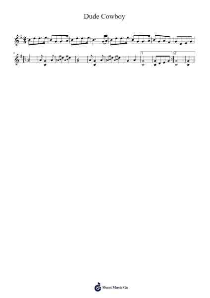 Dude Cowboy 樂譜由 Hallie Chambers - 編曲 Pulborg Ridean