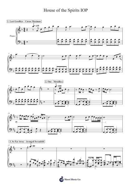 House of the Spirits IOP 乐谱由 undefined - 编曲 Woltier