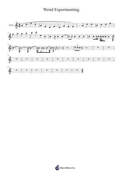 Weird Experimenting Notenblatt von undefined-Arr.Temlet Cowsar