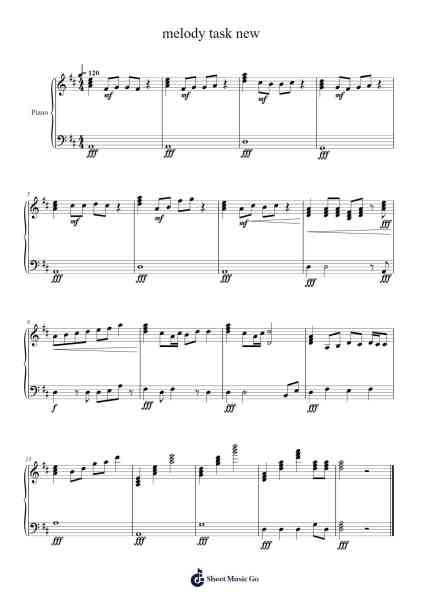 melody task new Sheet Music by undefined-Arr.Browntis