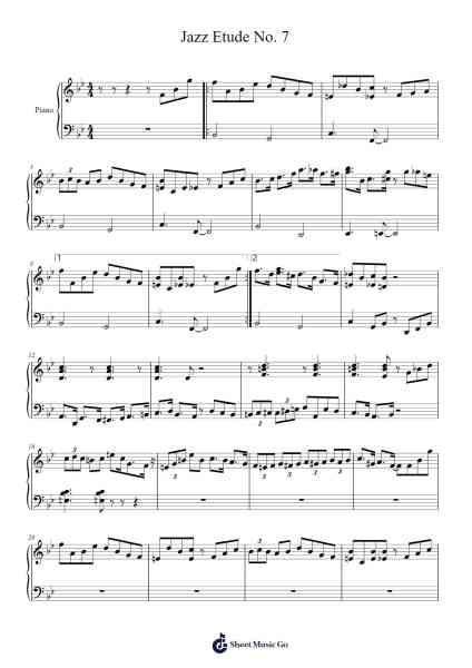 Jazz Etude No. 7 악보 cardozovictor - 편곡 Danchloe